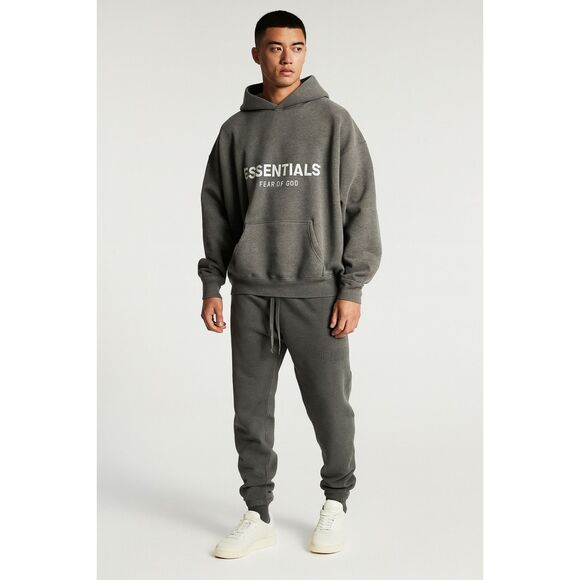 Essentials FEAR OF GOD Gray Track Sweat Lounge Pants   Mens Size Large - Picture 1 of 12
